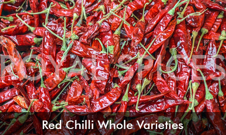 Dried Red Chilli Whole Varieties